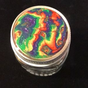 Polymer Clay Glass Stash Jar